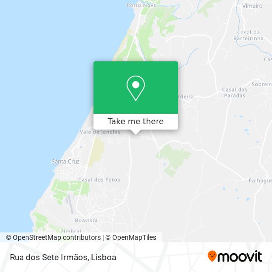 Rua dos Sete Irmãos mapa