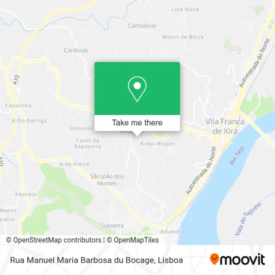 Rua Manuel Maria Barbosa du Bocage map