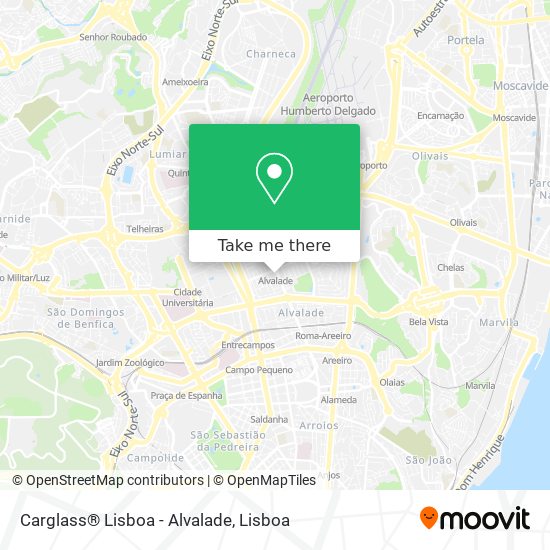Carglass® Lisboa - Alvalade map