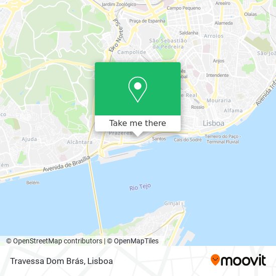 Travessa Dom Brás mapa