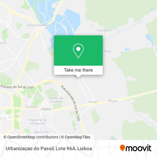 Urbanizaçao do Passil, Lote 96A mapa