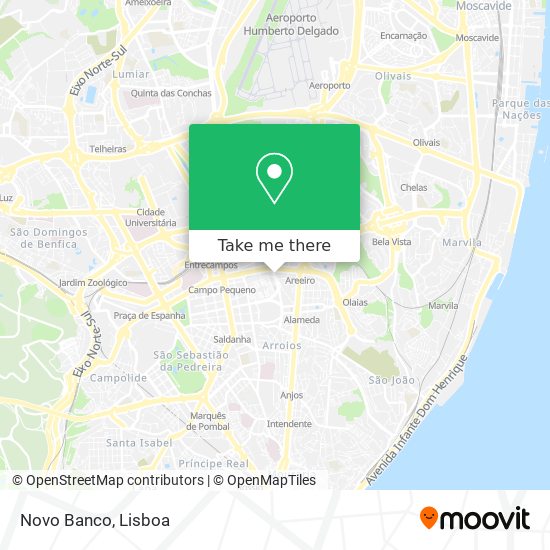 Novo Banco map