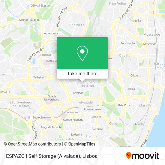 ESPAZO | Self-Storage (Alvalade) map