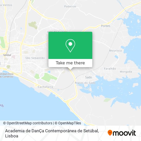 Academia de DanÇa Contemporânea de Setúbal mapa