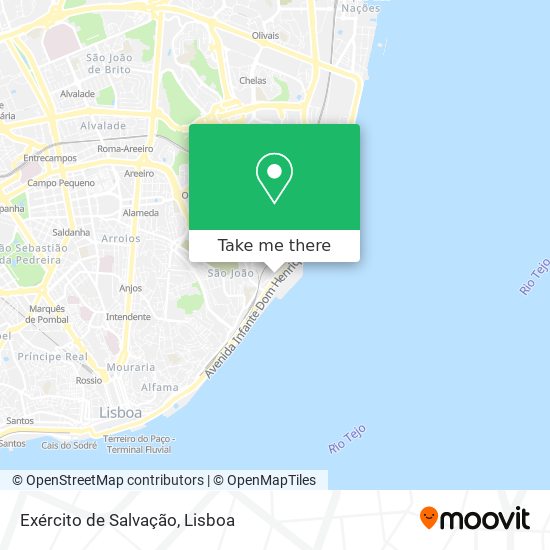 Exército de Salvação map