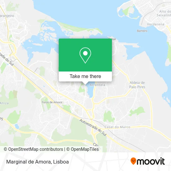 Marginal de Amora map