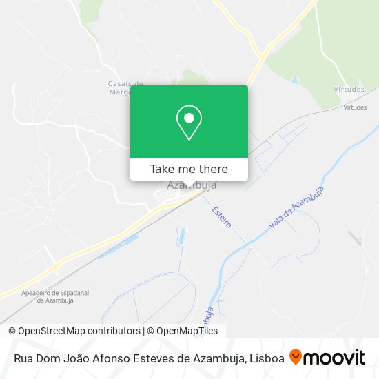 Rua Dom João Afonso Esteves de Azambuja mapa