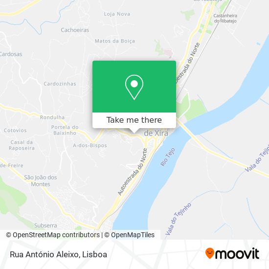 Rua António Aleixo mapa