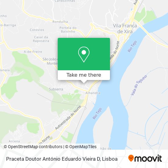 Praceta Doutor António Eduardo Vieira D map