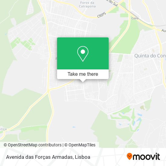 Avenida das Forças Armadas map