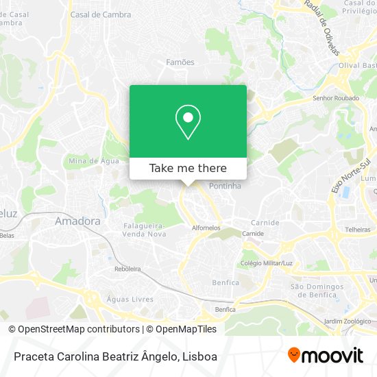 Praceta Carolina Beatriz Ângelo mapa