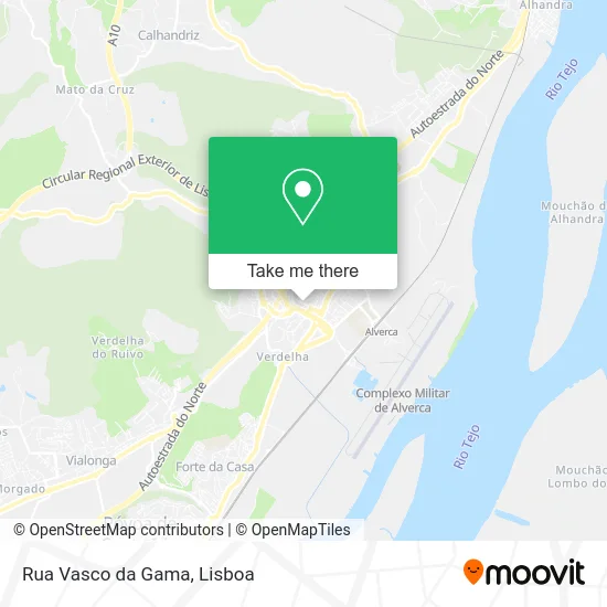 Rua Vasco da Gama map