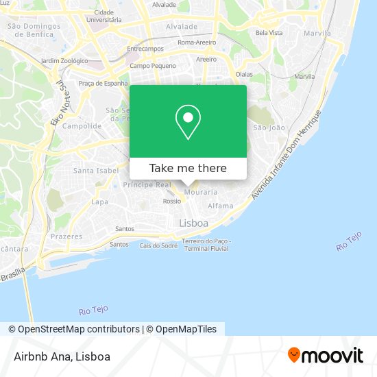 Airbnb Ana map