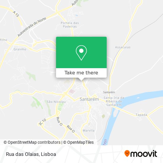 Rua das Olaias map