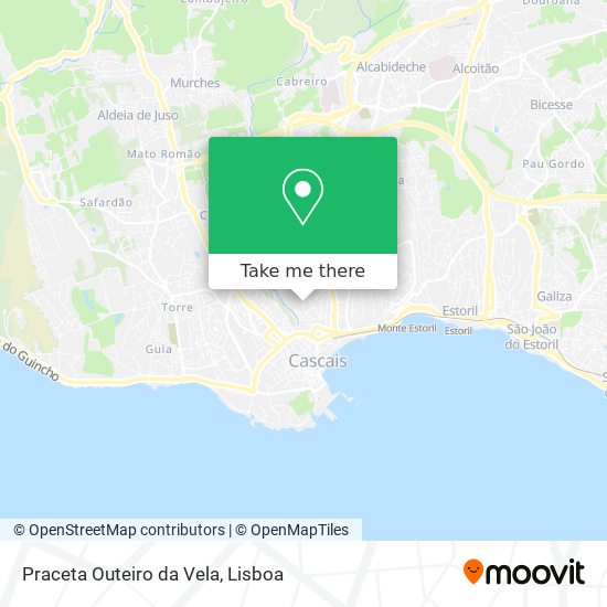 Praceta Outeiro da Vela mapa