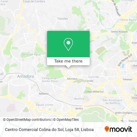Centro Comercial Colina do Sol, Loja 58 map