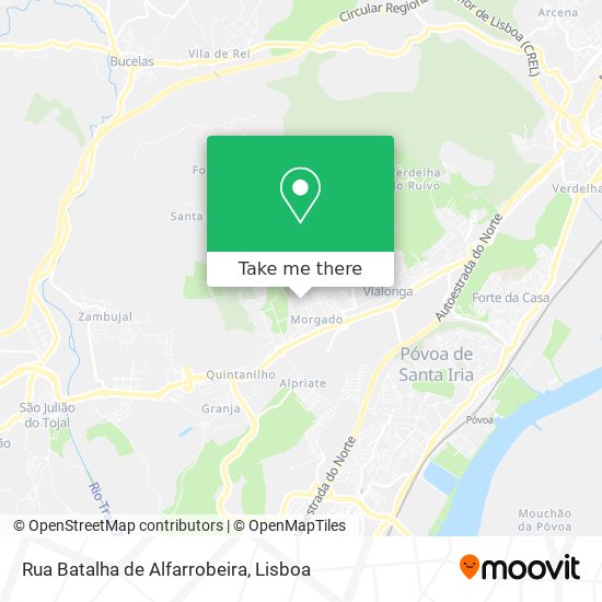 Rua Batalha de Alfarrobeira mapa