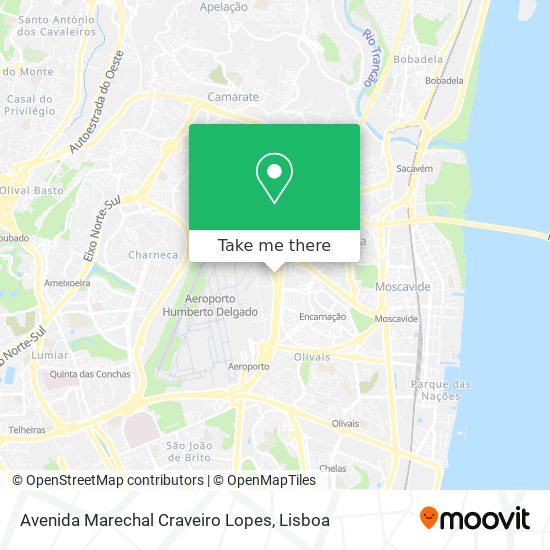 Avenida Marechal Craveiro Lopes mapa
