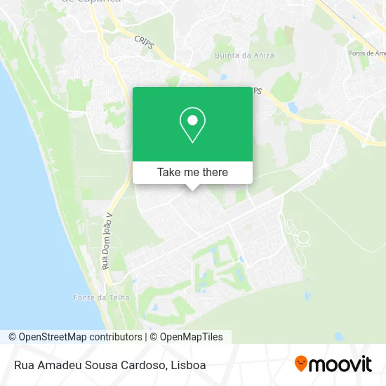Rua Amadeu Sousa Cardoso map