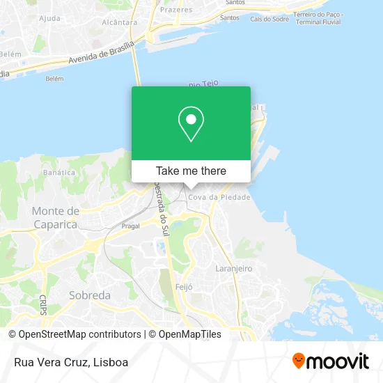 Rua Vera Cruz map