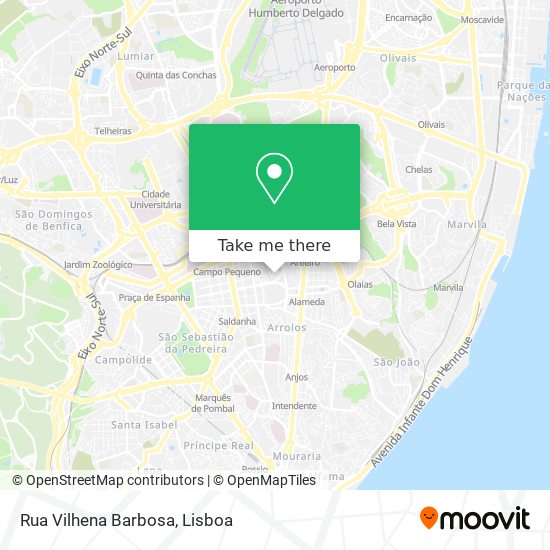 Rua Vilhena Barbosa mapa