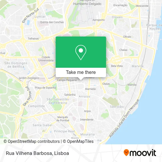 Rua Vilhena Barbosa map