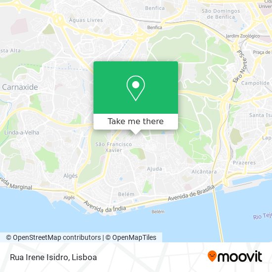 Rua Irene Isidro map