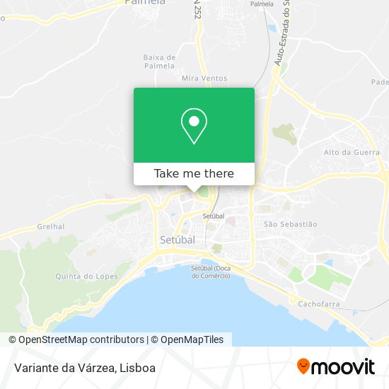 Variante da Várzea map