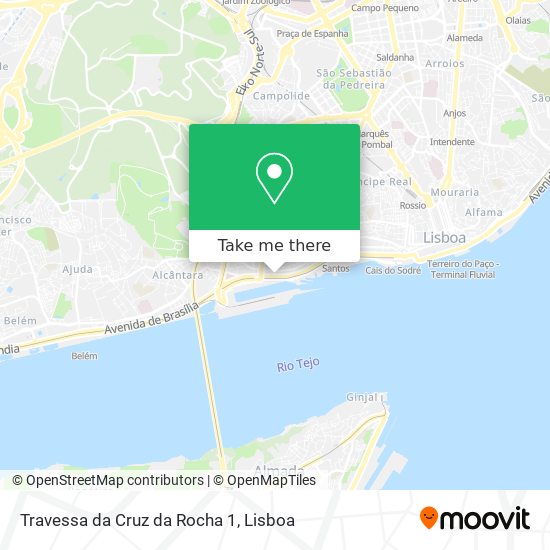 Travessa da Cruz da Rocha 1 map