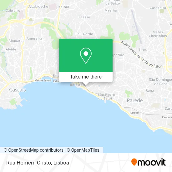 Rua Homem Cristo mapa