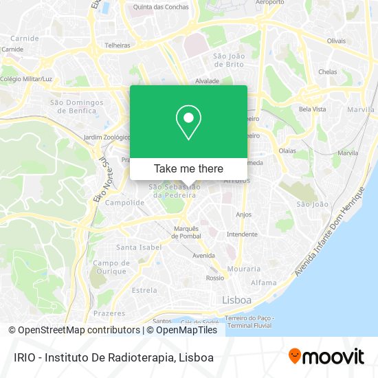 IRIO - Instituto De Radioterapia map