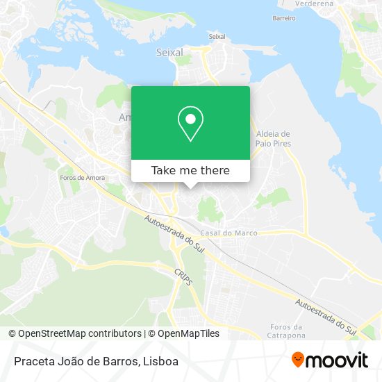 Praceta João de Barros map