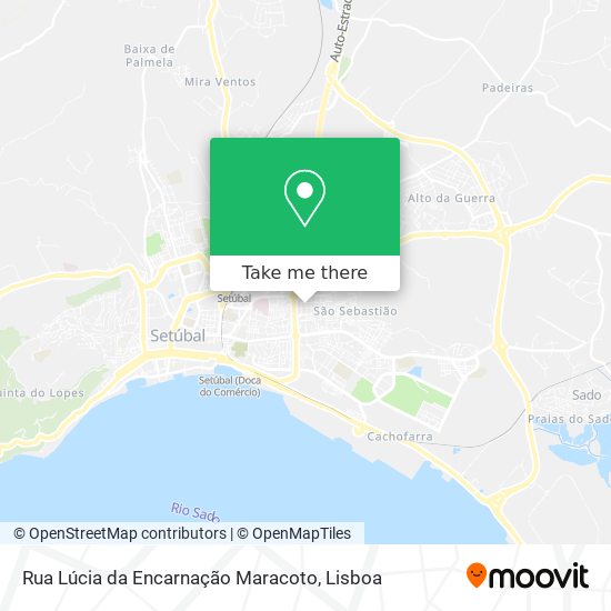 Rua Lúcia da Encarnação Maracoto map