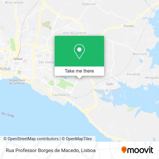 Rua Professor Borges de Macedo map