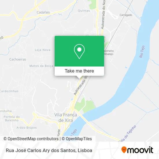 Rua José Carlos Ary dos Santos map