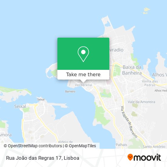 Rua João das Regras 17 map