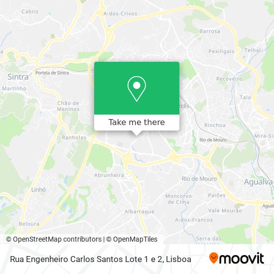 Rua Engenheiro Carlos Santos Lote 1 e 2 mapa