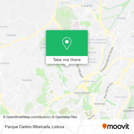 Parque Canino Ribeirada map