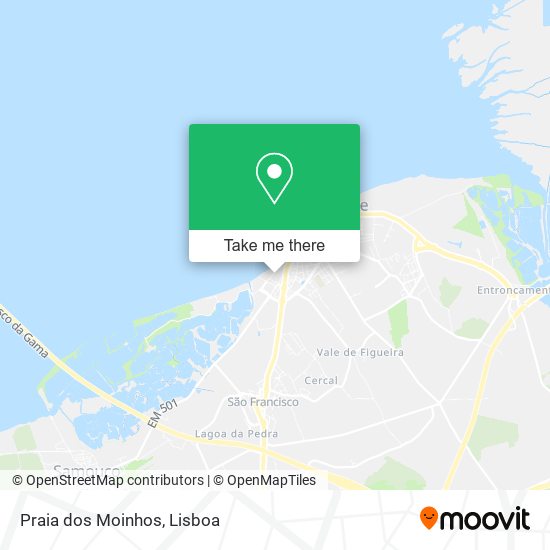 Praia dos Moinhos map