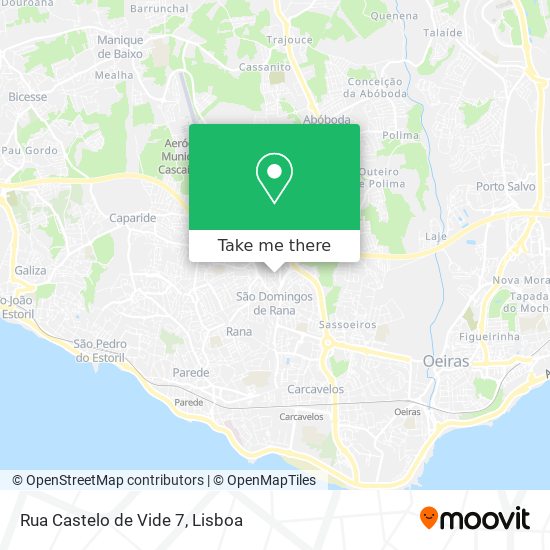 Rua Castelo de Vide 7 mapa