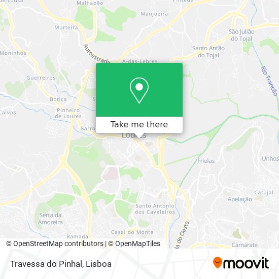 Travessa do Pinhal mapa