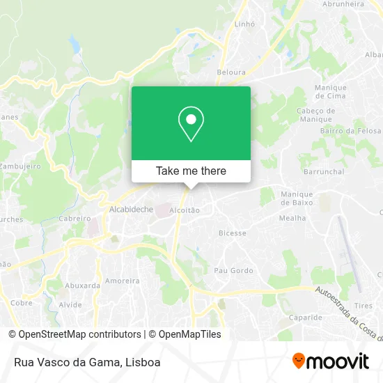 Rua Vasco da Gama map