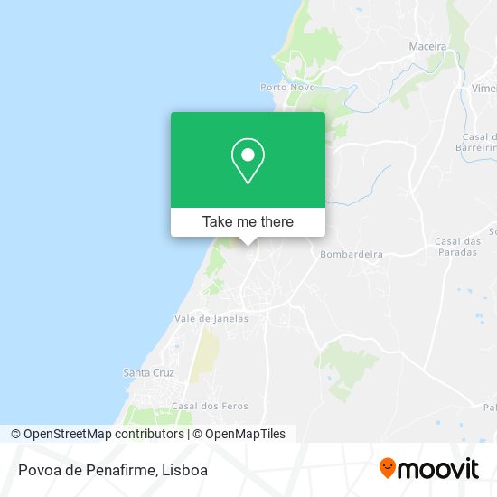 Povoa de Penafirme map