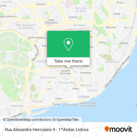 Rua Alexandre Herculano 9 - 1ºAndar map