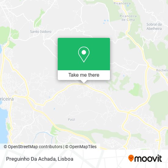 Preguinho Da Achada mapa