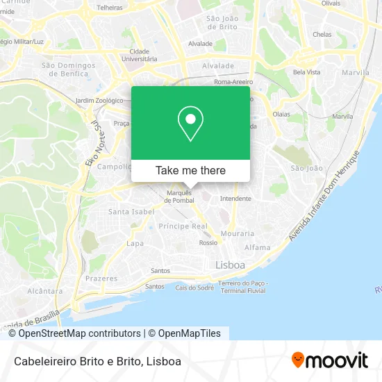 Cabeleireiro Brito e Brito map