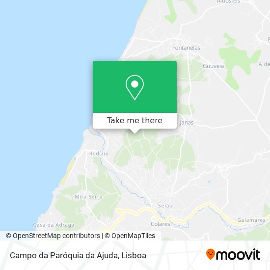 Campo da Paróquia da Ajuda mapa