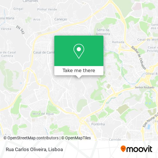 Rua Carlos Oliveira mapa