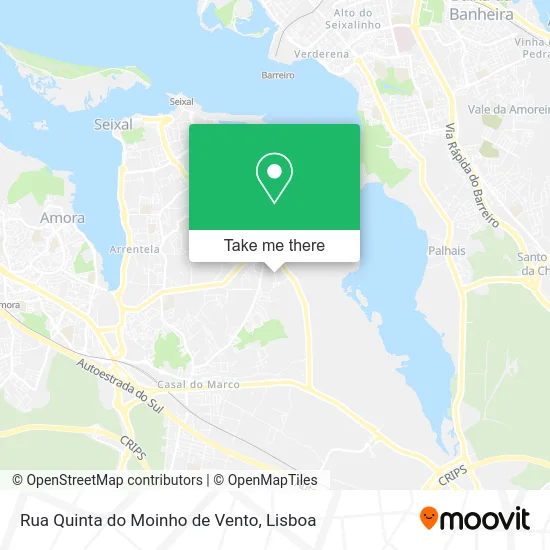 Rua Quinta do Moinho de Vento map