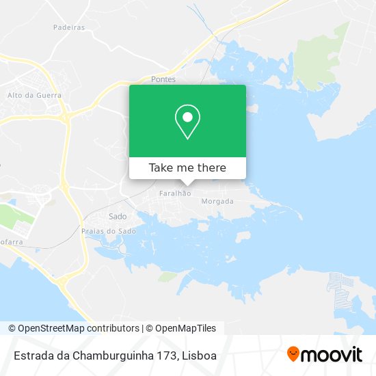 Estrada da Chamburguinha 173 mapa